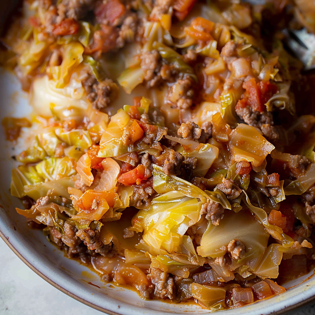 Low Carb Unstuffed Cabbage Casserole Recipe