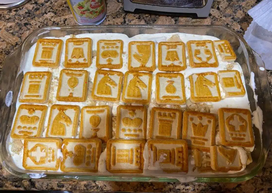 Master the art of making banana pudding with chessmen cookies, a dessert that perfectly blends creamy banana flavors and buttery cookies