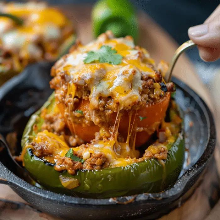 Cheesy Mexican Stuffed Peppers Recipe