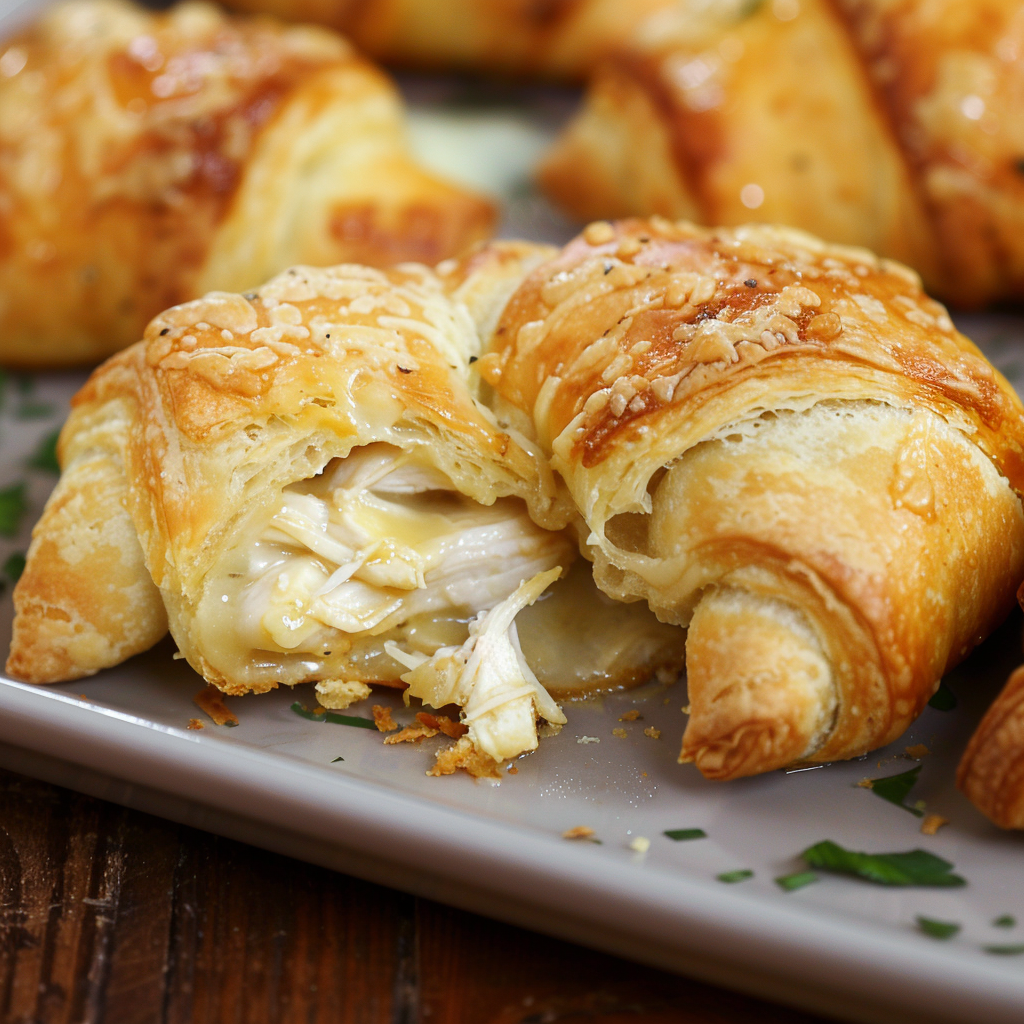 Cheesy Chicken Crescent Rolls