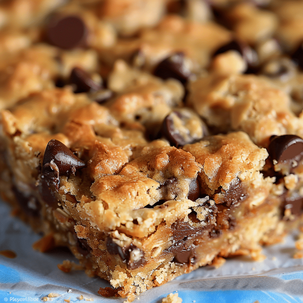 Coconut Toffee Chocolate Chip Cookie Bars
