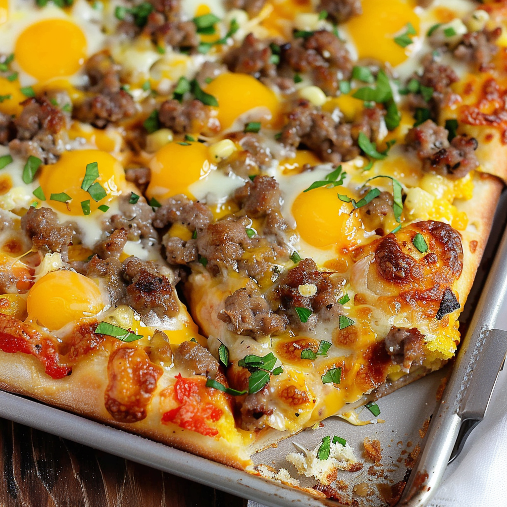 Sausage Breakfast Pizza