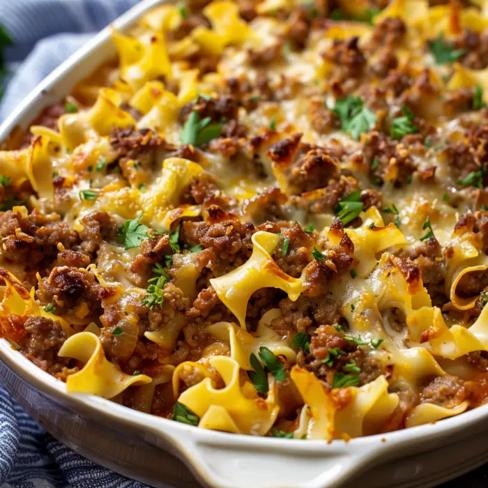 Sour Cream Beef Noodle Casserole