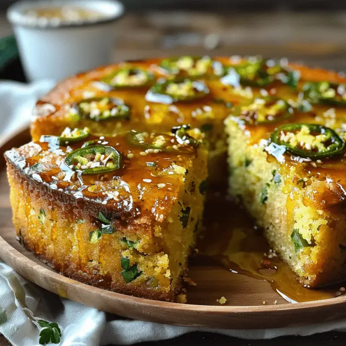 Jalapeño Cornbread with Lime Honey Glaze