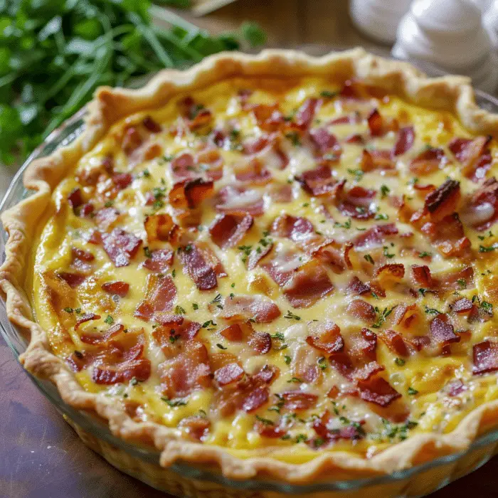 Bacon and Cheese Quiche