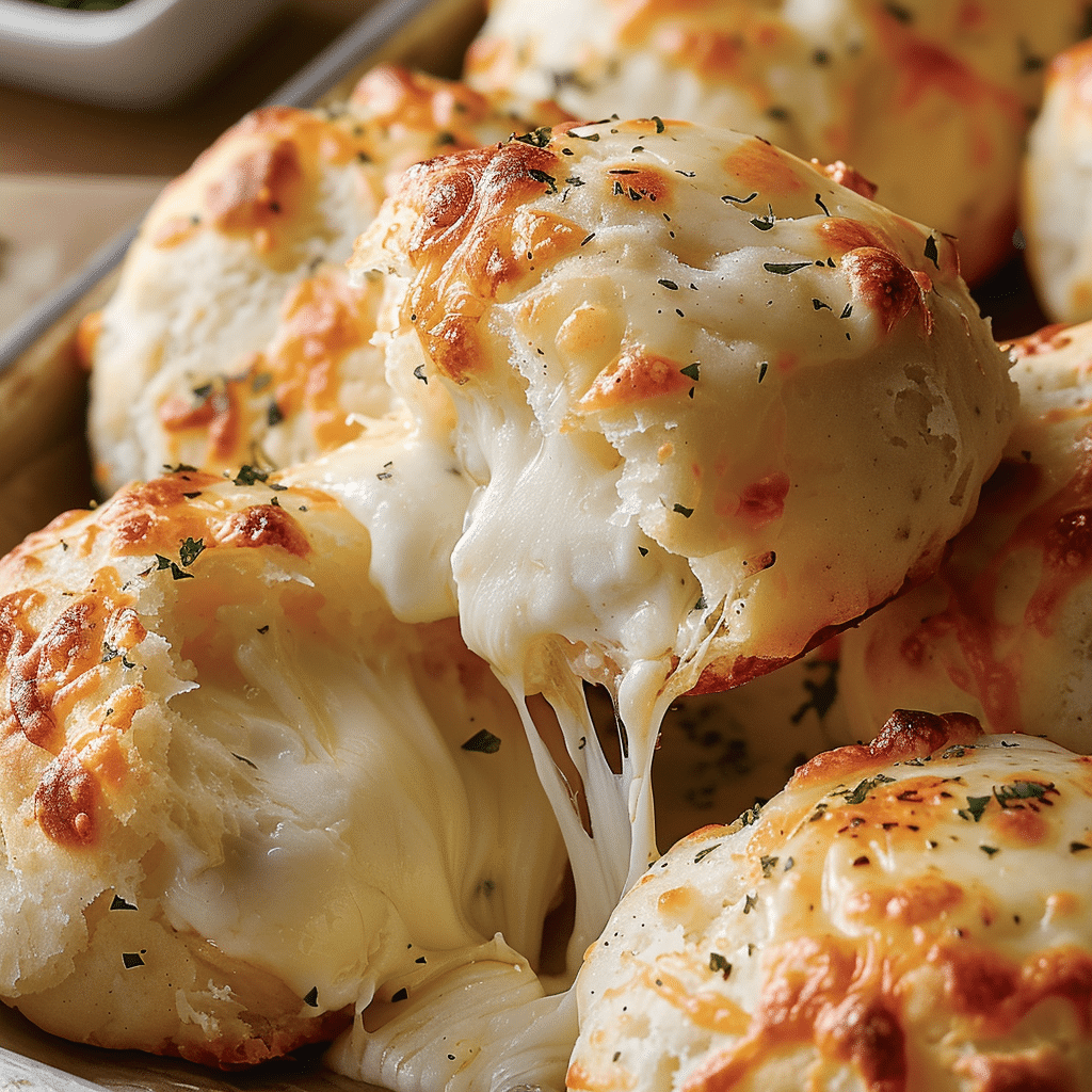 Gooey Mozzarella Biscuit Bombs
