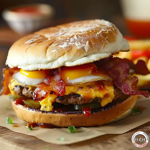 Royal Bacon Breakfast Burger