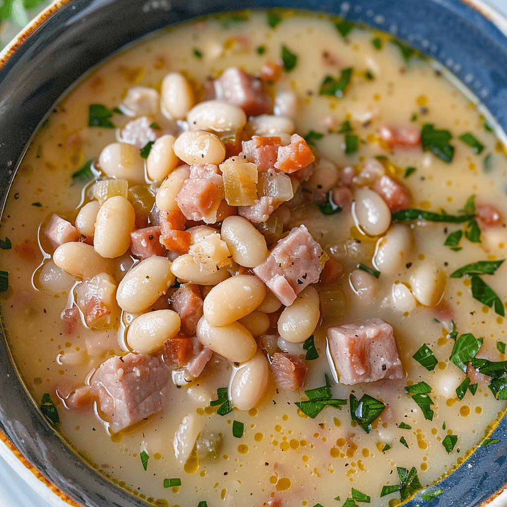 White Bean And Ham Soup White Bean And Ham Soup