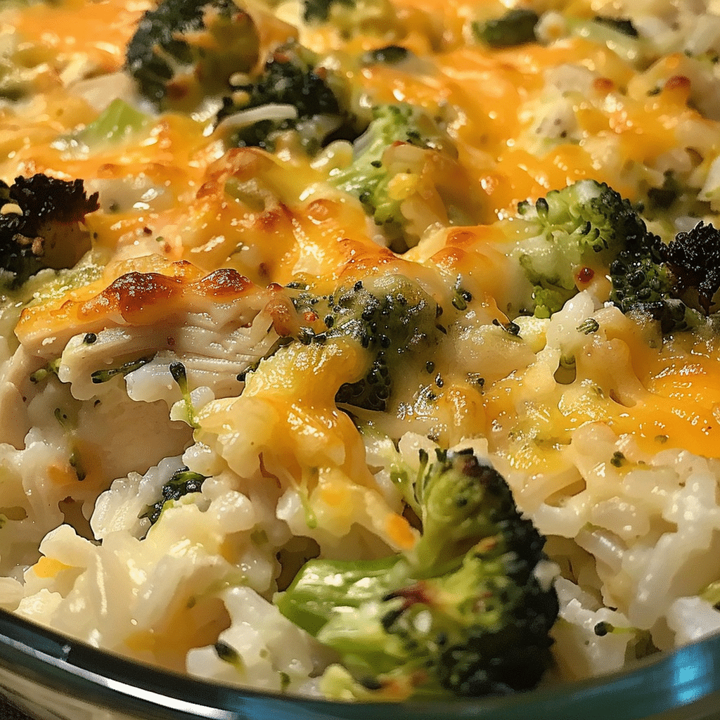 Broccoli Rice Cheese And Chicken Casserole
