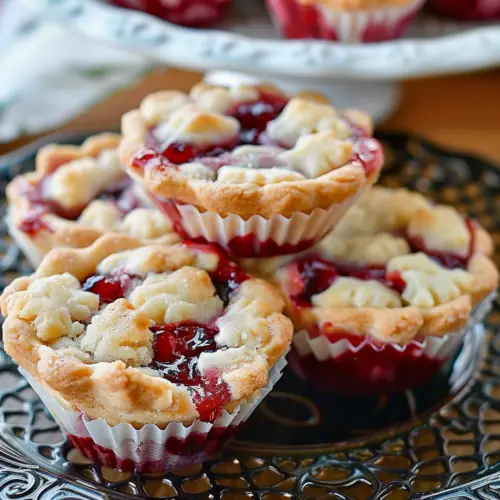 Cherry Pie Cookie Cups