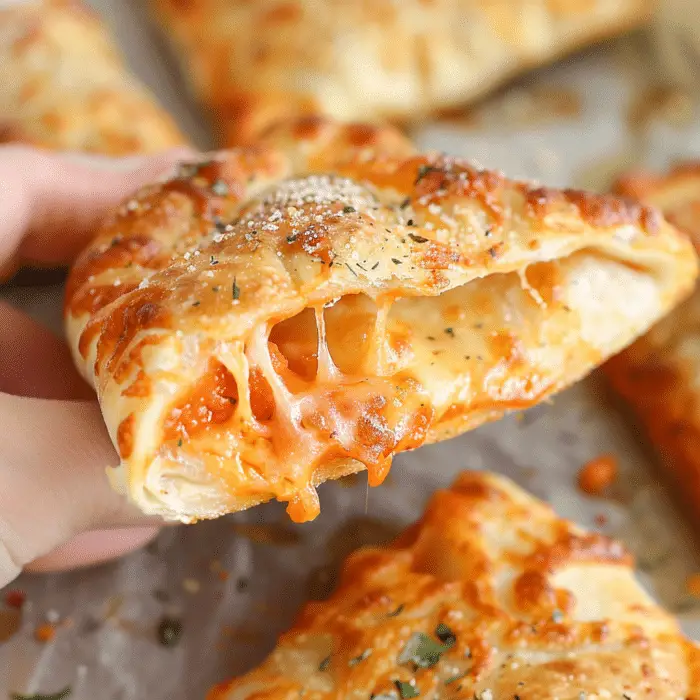 Homemade Easy Cheesy Pizza Pockets