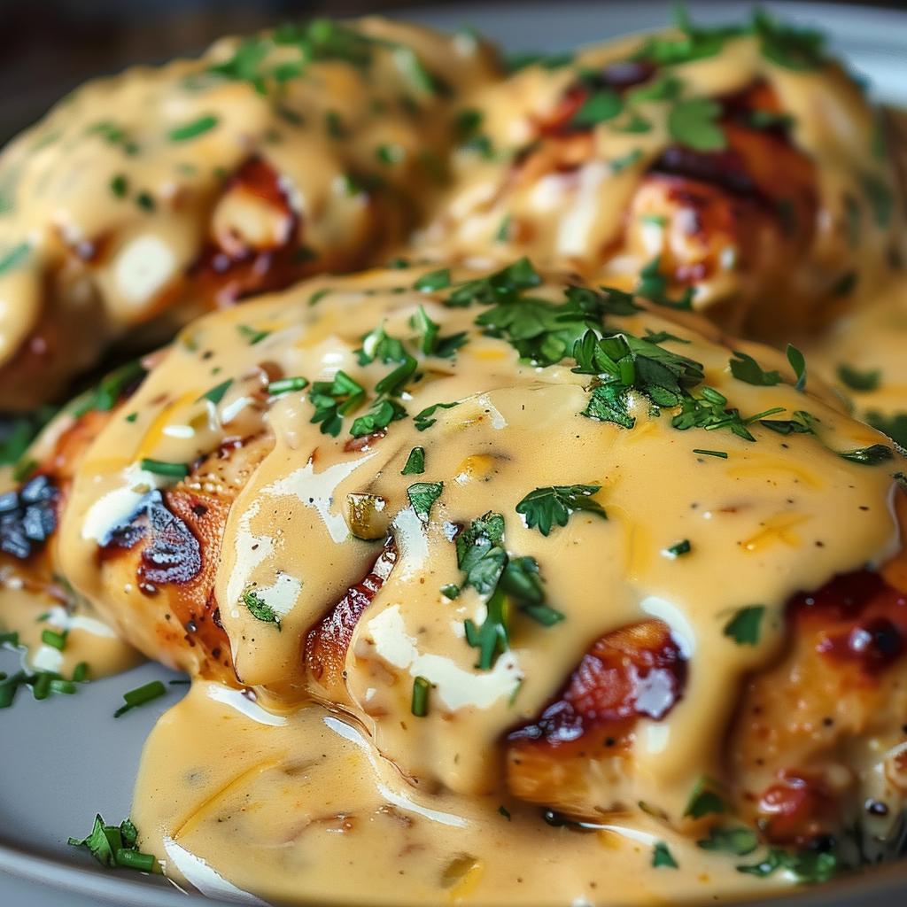 Mexican Chicken with Cheese Sauce