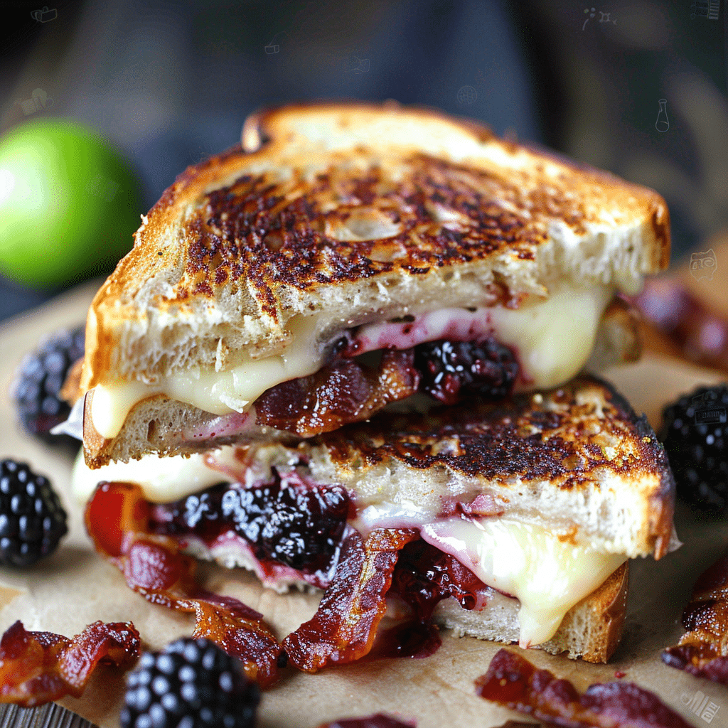 Blackberry Bacon Grilled Cheese