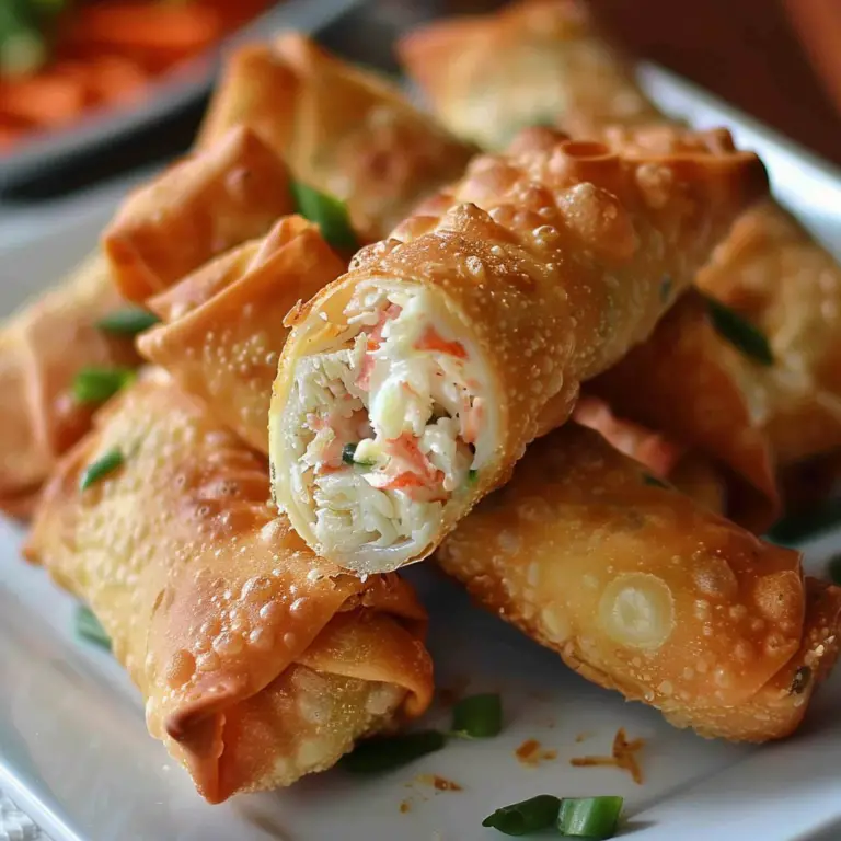 Crab Rangoon Egg Rolls