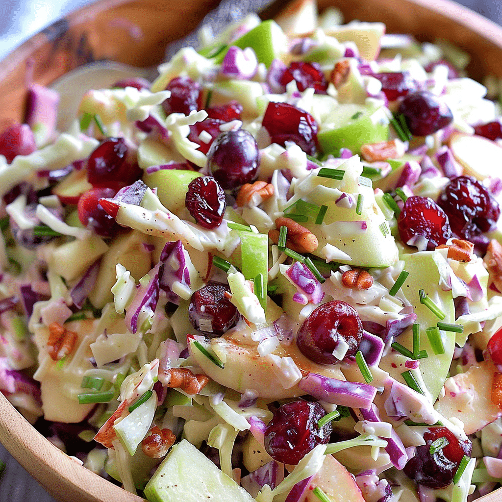 Apple Cranberry Coleslaw