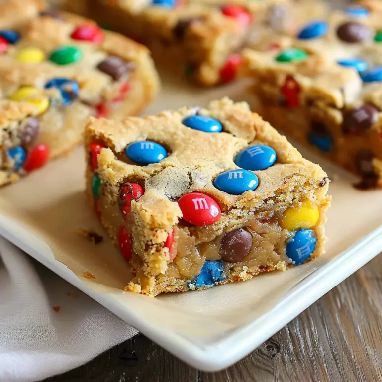 M&M Cookie Bars