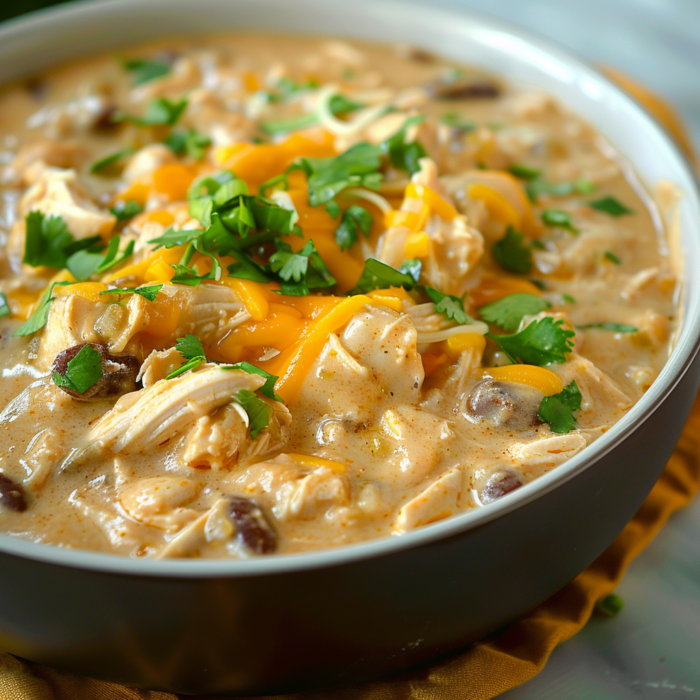 Slow Cooker Cream Cheese Chicken Chili