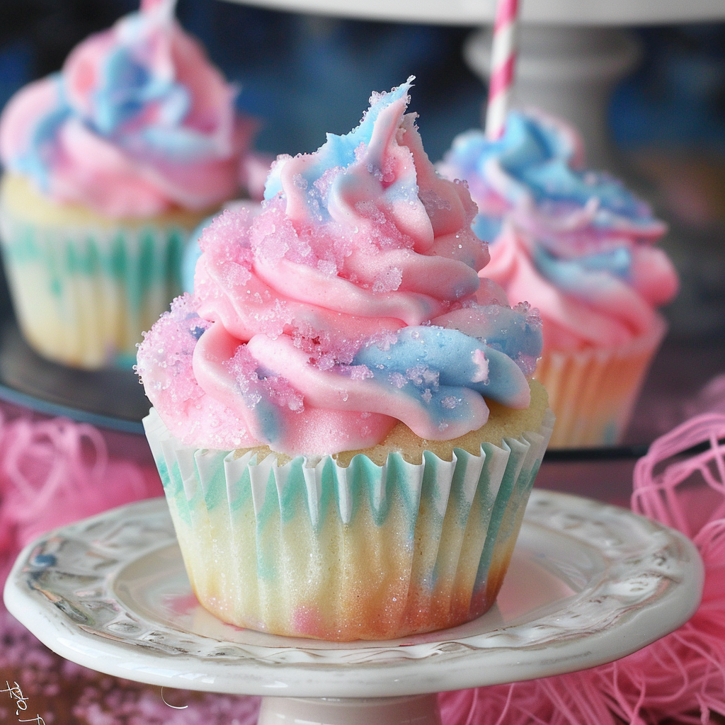 Cotton Candy Cupcakes Recipe