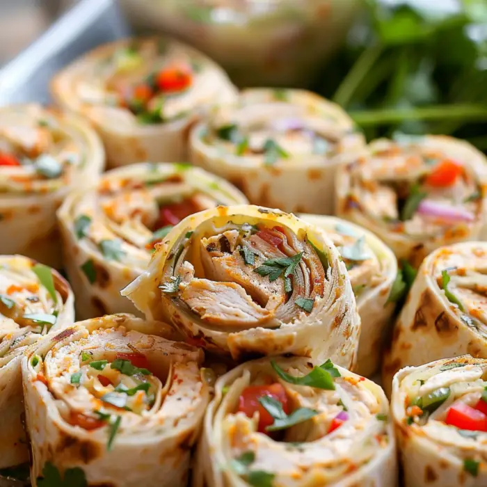 Chicken Taco Mexican Pinwheels