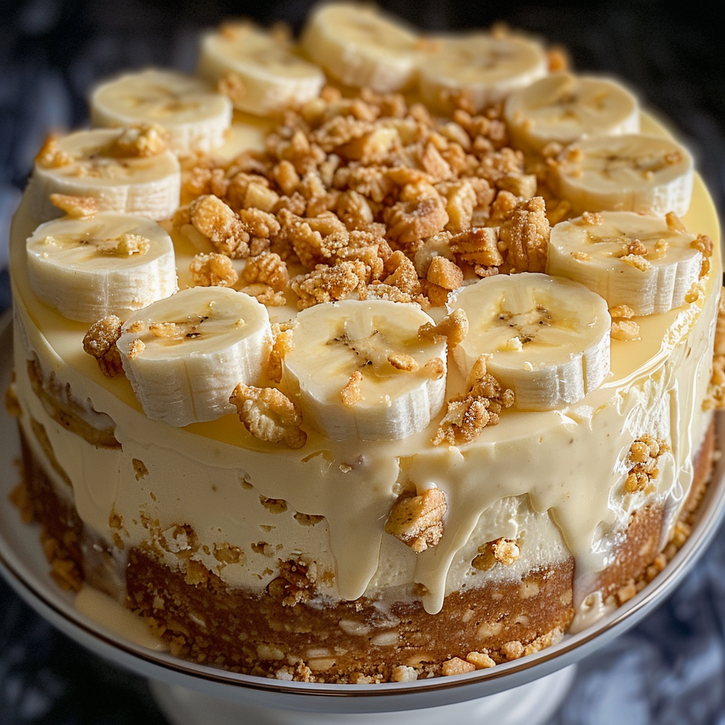 Banana Pudding Crunch Cheesecake