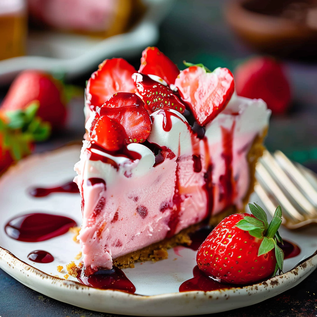 Frozen Strawberry Cheesecake