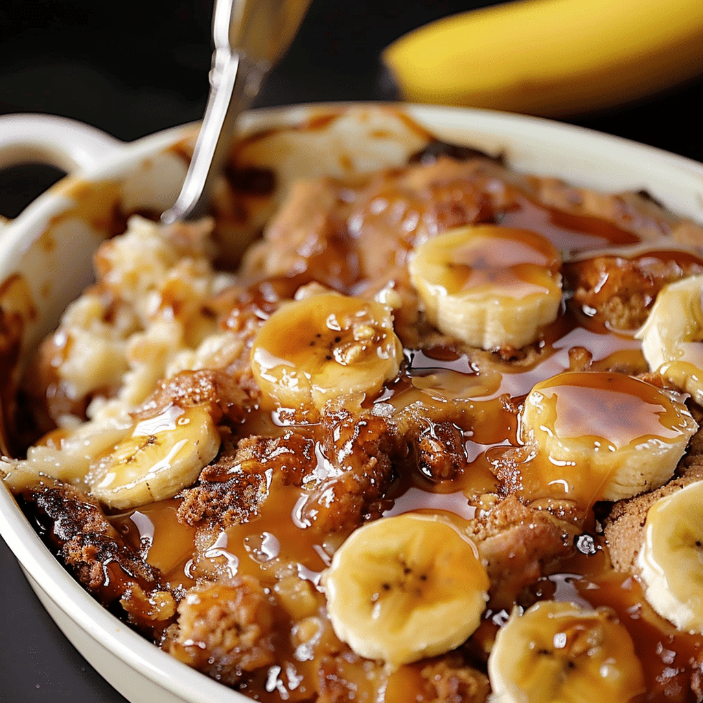 Delightful Bananas Foster Cobbler
