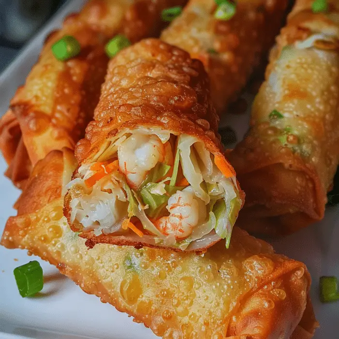 Shrimp and Cabbage Egg Rolls