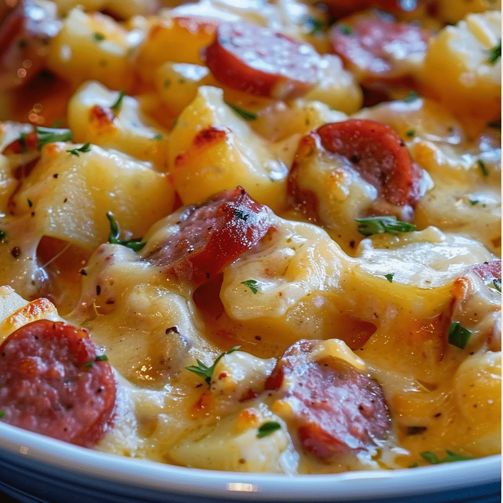 Potato Smoked Sausage Casserole