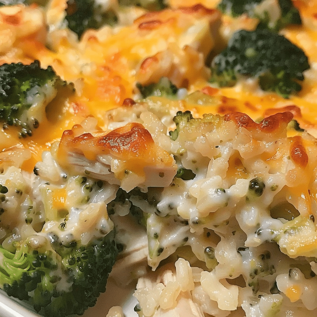 Broccoli, Rice, Cheese, And Chicken Casserole