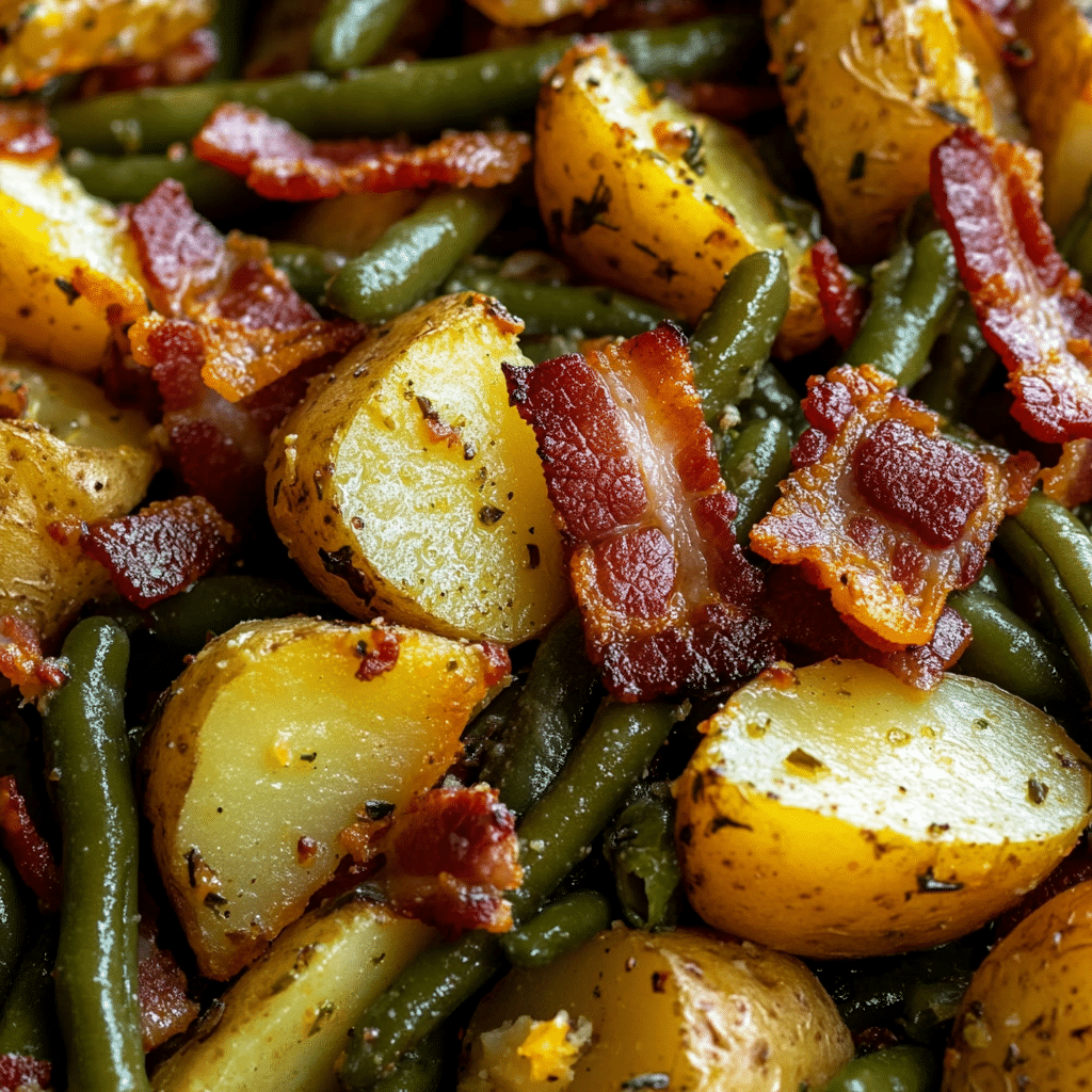 Country Ranch Green Beans ‘n Potatoes with Bacon