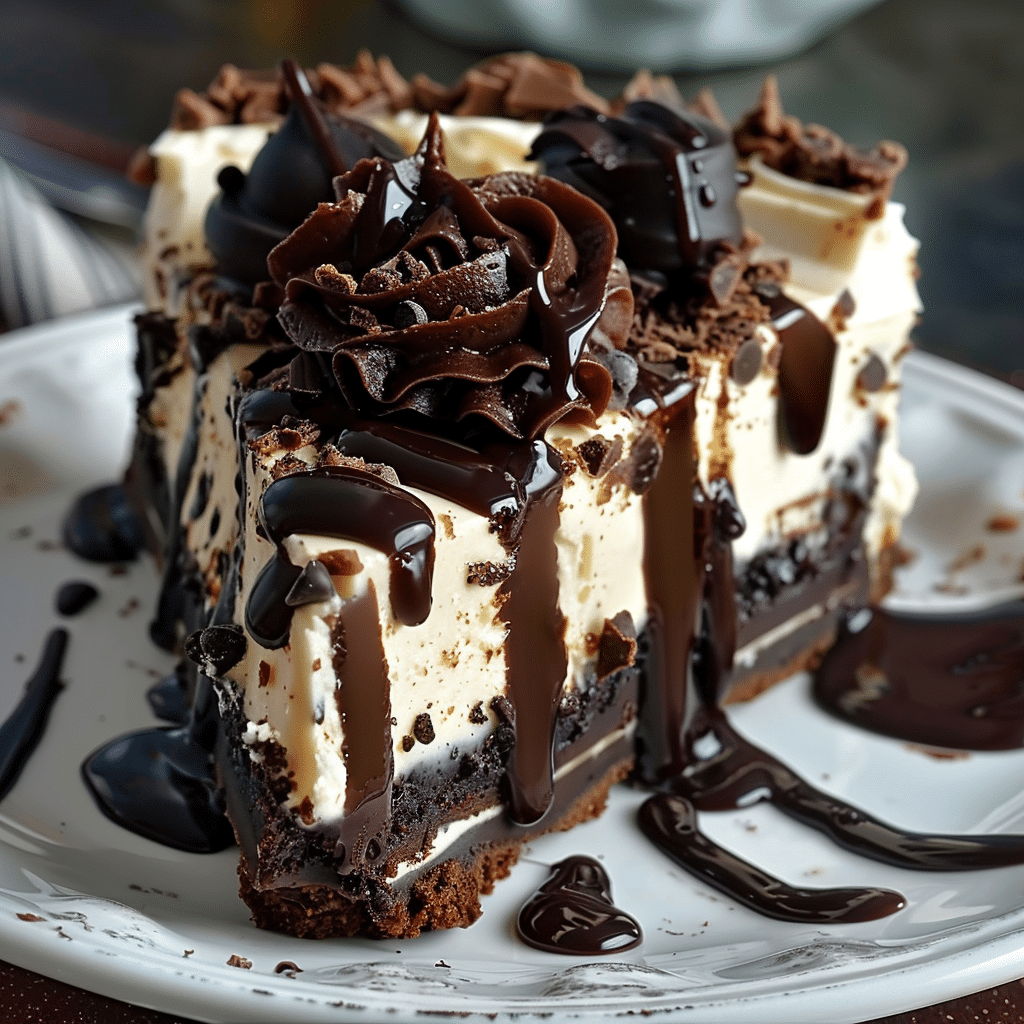 Hot Fudge Sundae Brownie Cheesecake